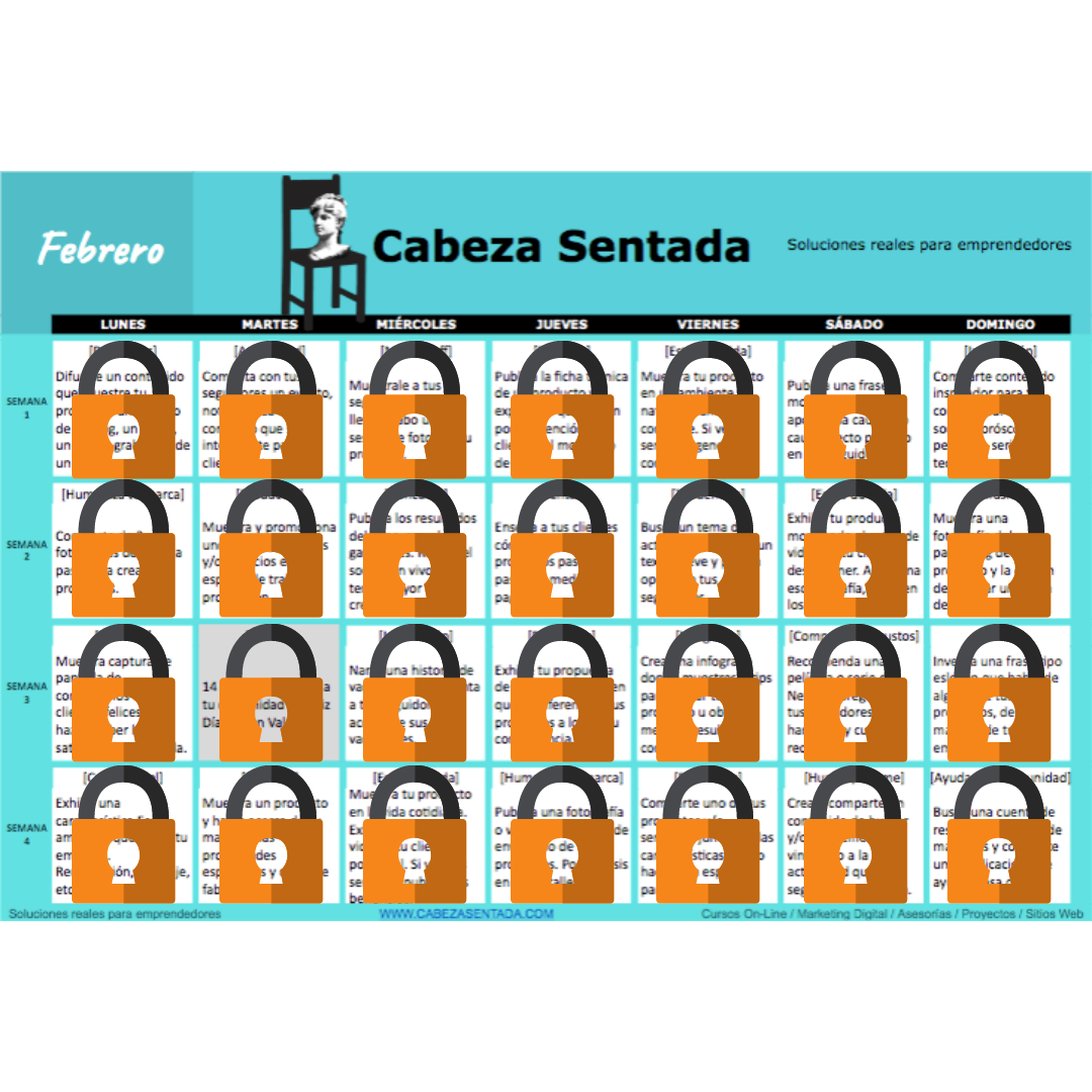 Calendario Instagram 12 meses