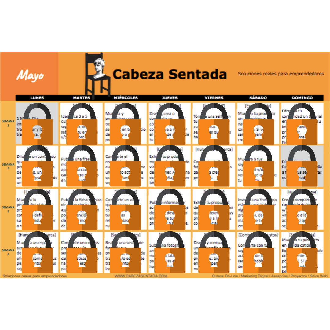 Calendario Instagram 12 meses