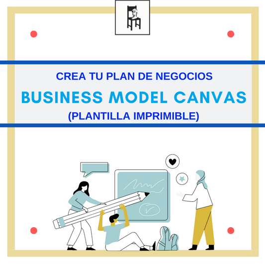 Plantilla imprimible Business Model Canvas para proyectos Sercotec